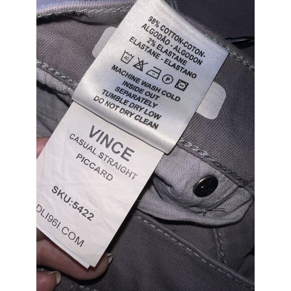 DL1961 Vince Jeans Men Size 40x34 Casual Straight Piccard Gray XTWILL Casual NWT - Picture 13 of 16